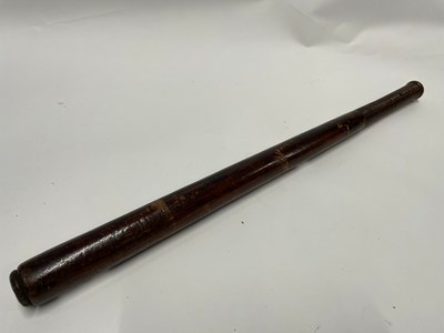 Lot 433 - 19th Century wooden truncheon