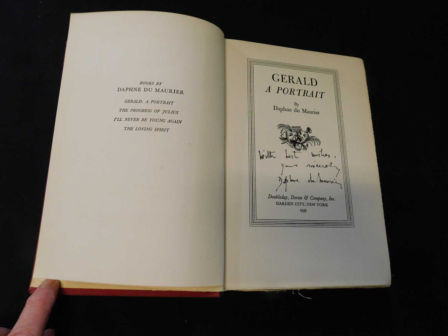 Lot 76 - DAPHNE DU MAURIER: GERALD A PORTRAIT, New York,...