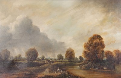 Lot 598 - Colin W. Burns (British, b.1944), a pastoral...