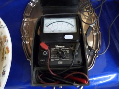 Lot 510 - Vintage Simpson 260 volt meter, cased