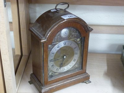 Lot 541 - 20th Century mantel clock, the face signed W R...