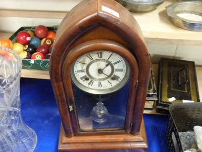 Lot 545 - Late 19th Century Ansonia mantel clock in...