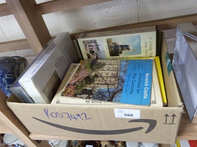 Lot 566 - Box of various books, Norwich and local...