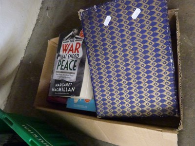 Lot 605 - Box of various books, war interest plus Holy...