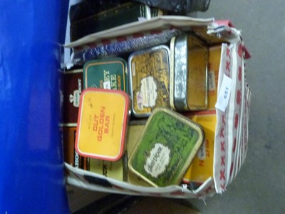 Lot 651 - Large Mixed Lot: Tobacco tins