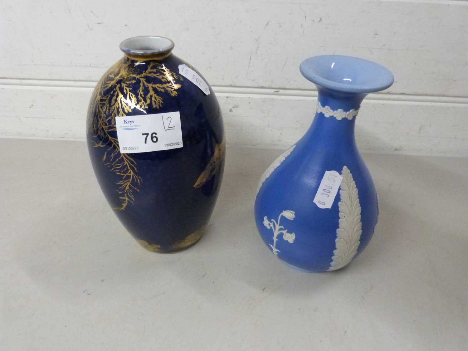 Lot 76 - George Jones crescent ware vase decorated with...