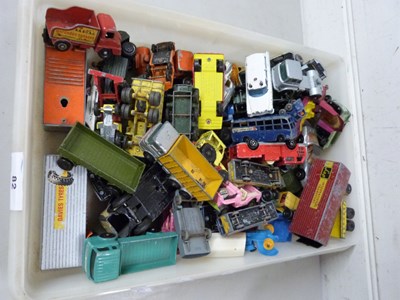 Lot 82 - Box of various die cast and other toy vehicles