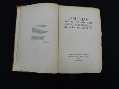 Lot 215 - ALEISTER CROWLEY: JEPHTHAH AND OTHER MYSTERIES...