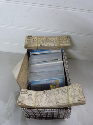 Lot 116 - Box containing various postcards, cigarette...