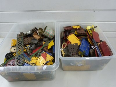 Lot 133 - Two boxes of various assorted Meccano