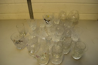 Lot 253 - COLLECTION OF VARIOUS CLEAR DRINKING GLASSES