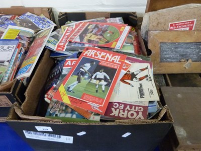 Lot 709 - One box of football programs to include...