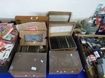 Lot 710 - Six cases of photographic glass slides