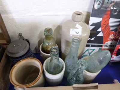 Lot 712 - Mixed Lot: Vintage bottles and other items