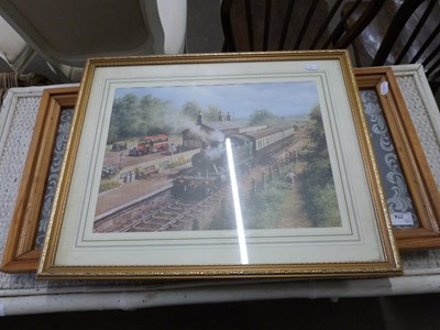 Lot 774 - Coloured print, Great Western Locomotive, King...