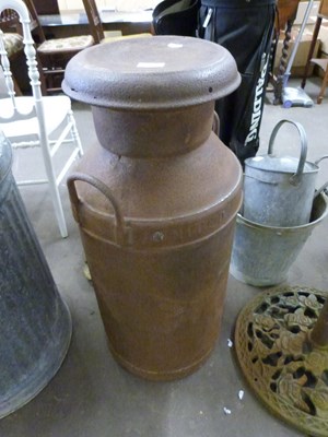 Lot 777 - Iron milk churn