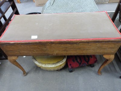 Lot 800 - Duet piano stool and two foot stools (3)