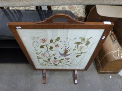 Lot 821 - Needlework fire screen