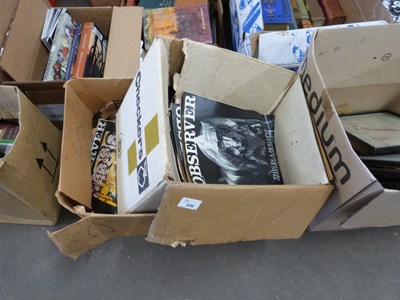 Lot 836 - Two boxes of Observer magazines