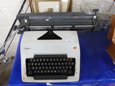 Lot 849 - Vintage Olympia typewriter