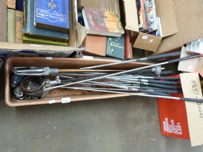 Lot 868 - Mixed Lot: Walking sticks, golf clubs,...