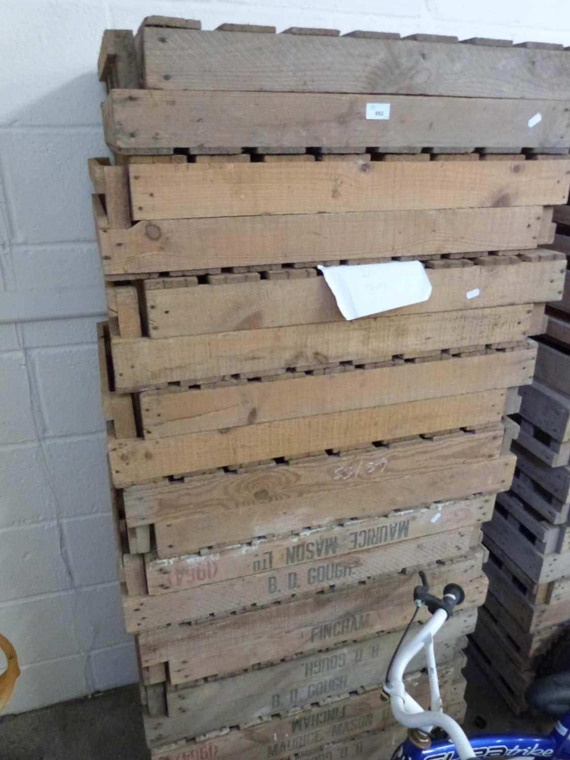 Lot 882 Twenty various apple or potato crates