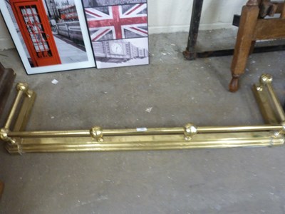 Lot 890 - Brass fire fender