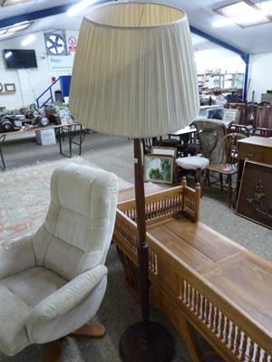 Lot 267 - Hardwood standard lamp