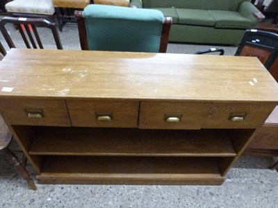 Lot 283 - Modern light oak side cabinet with four...