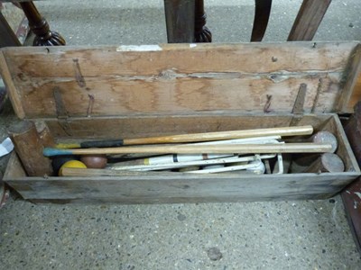 Lot 311 - Boxed croquet set