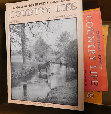 Lot 574 - Four boxes: Country Life magazine circa 200...