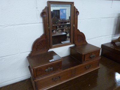 Lot 349 - Late 19th Century mahogany dressing table...