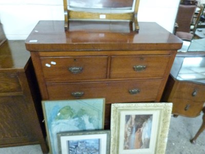 Lot 350 - Victorian mahogany five drawer chest