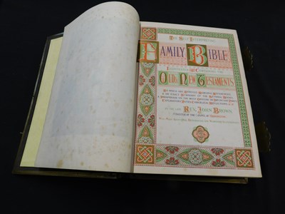 Lot 253 - BROWN'S SELF-INTERPRETING FAMILY BIBLE......