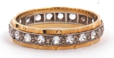 Lot 5 - 18ct gold full eternity ring set with twenty...