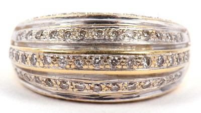 Lot 82 - A modern diamond set dress ring, set with...