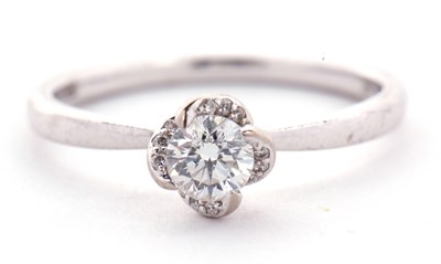 Lot 12 - A maple leaf diamonds "Wind Embrace" 18ct...