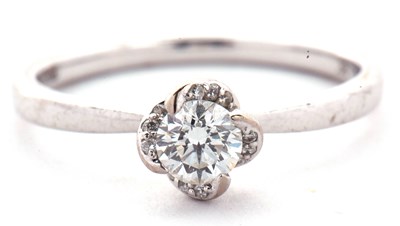 Lot 12 - A maple leaf diamonds "Wind Embrace" 18ct...