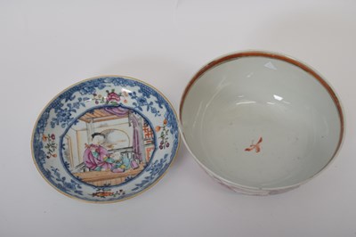 Lot 8 - 18th century Qianlong bowl with polychrome...