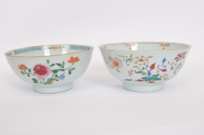 Lot 18 - Two Qianlong period bowls with blue and white...