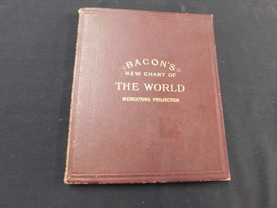 Lot 345 - G W BACON: BACON'S NEW CHART OF THE WORLD...