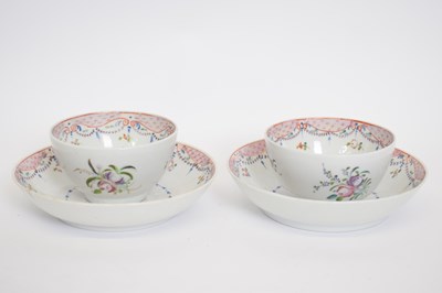 Lot 22 - Two 18th century Chinese porcelain tea bowls...