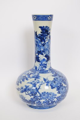Lot 25 - Japanese porcelain vase with blue and white...