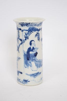 Lot 29 - 19th century Chinese porcelain cylindrical...