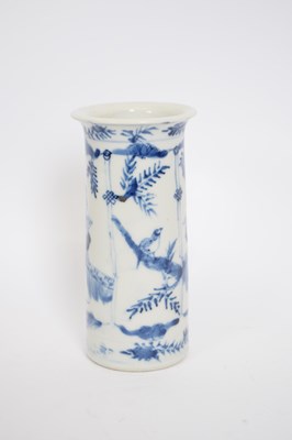 Lot 29 - 19th century Chinese porcelain cylindrical...