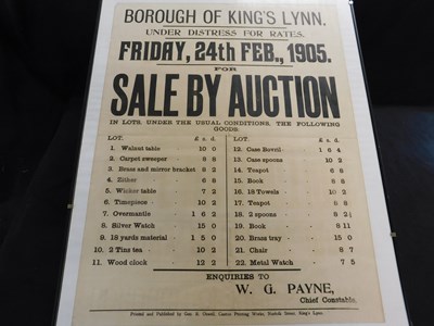 Lot 414 - BOROUGH OF KINGS LYNN UNDER DISTRESS FOR RATES...