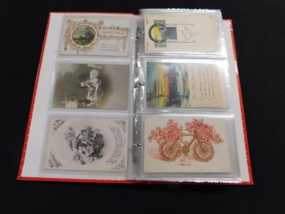 Lot 425 - Modern album containing circa 110 greetings...