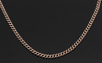 Lot 373 - 15ct curblink necklace, each link stamped 15...