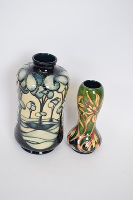Lot 54 - Two Moorcroft trial vases, one with tube lined...
