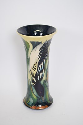 Lot 55 - Moorcroft trumpet vase decorated with a fish...
